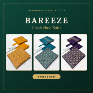Bareeza Khaddar 3pc Printed Collection